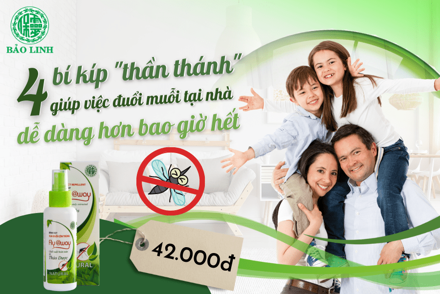 Xịt đuổi muỗi-tinh dầu an toàn cho cả gia đình