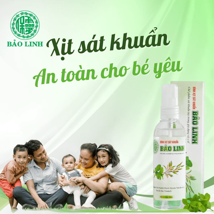Nước sát khuẩn bảo vệ bé yêu tuyệt đối