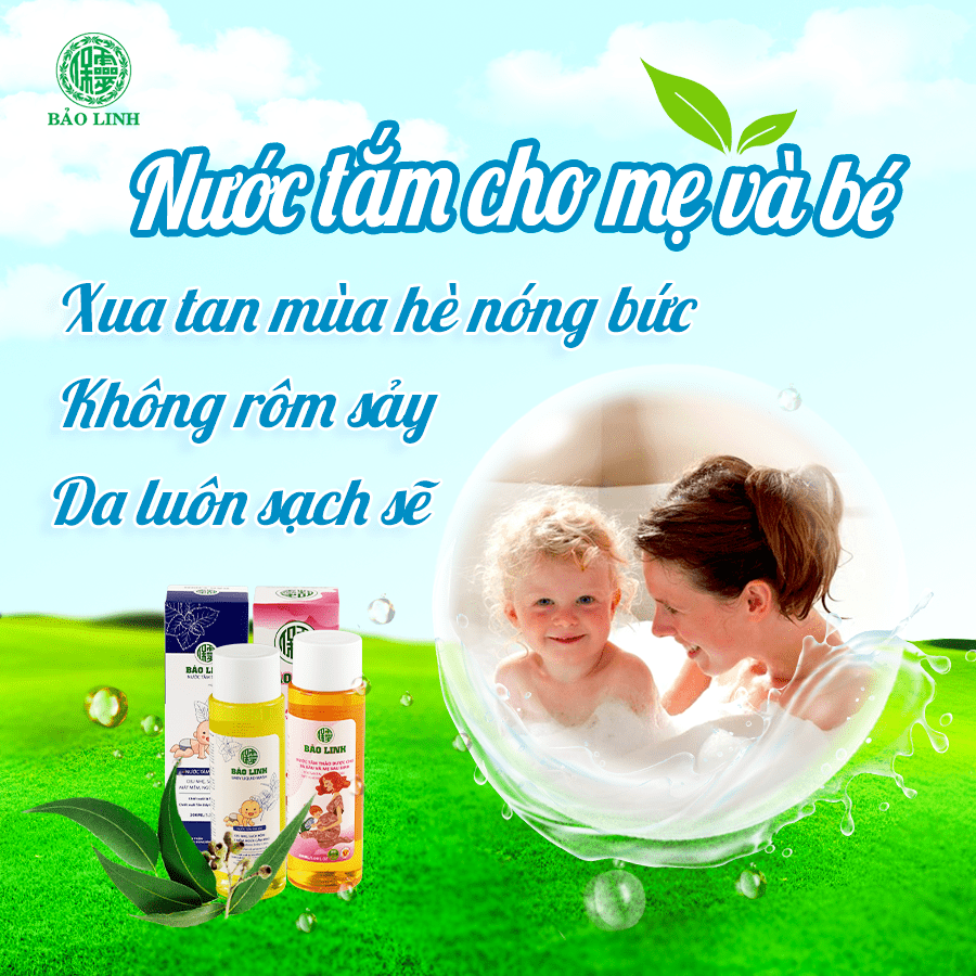 Nước tắm mẹ và bé