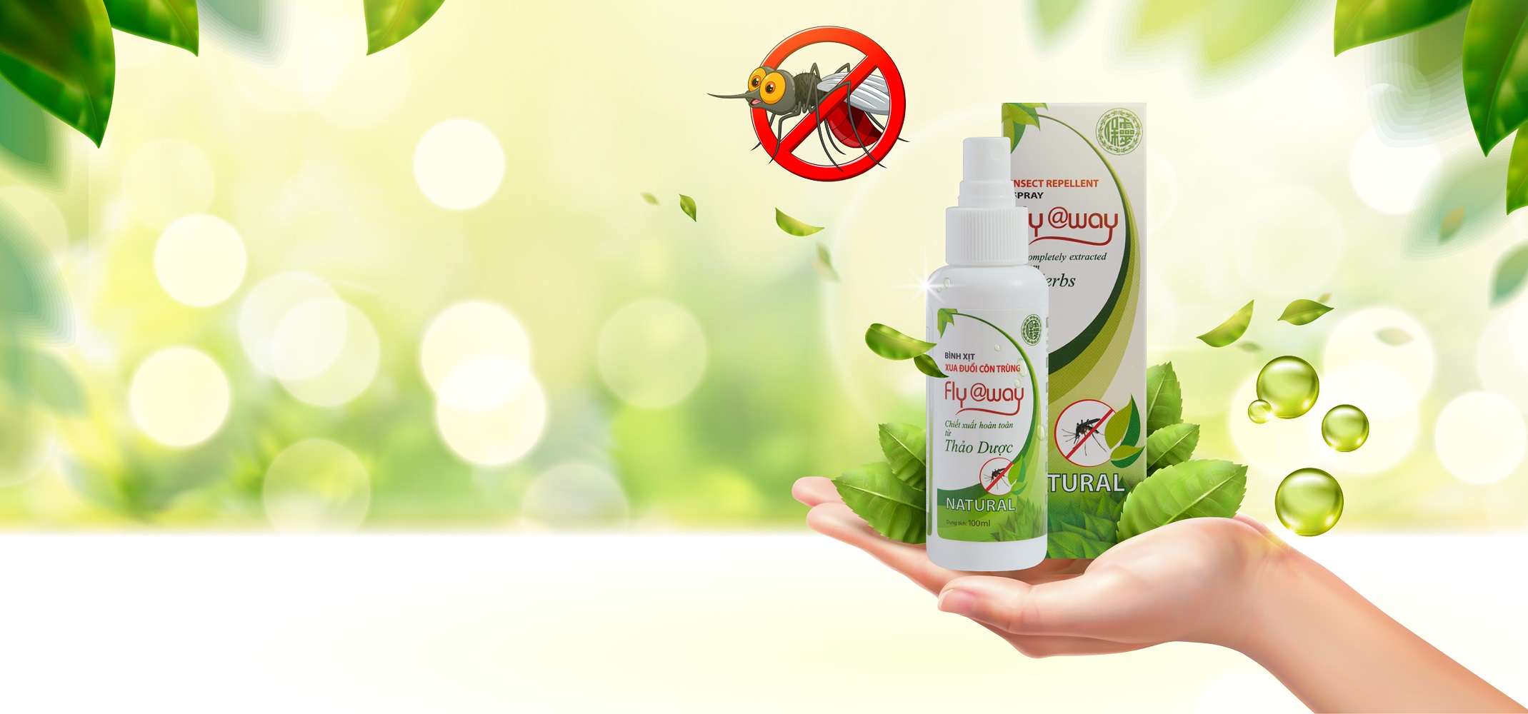 Bình xịt đuổi muỗi và côn trùng Fly@way