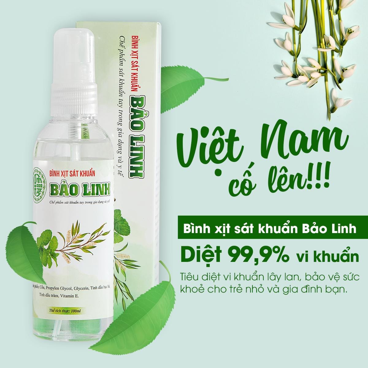Dung dịch xịt sát khuẩn Bảo Linh
